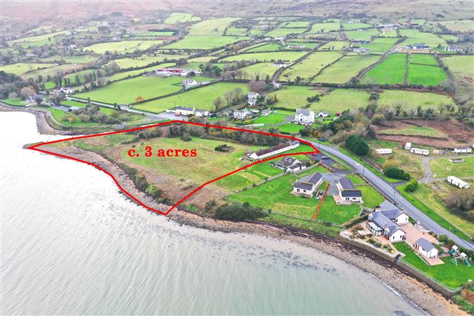 Carlingford Lough, Beachfront Cottages (x5) with zoning for development on C. 3 acres