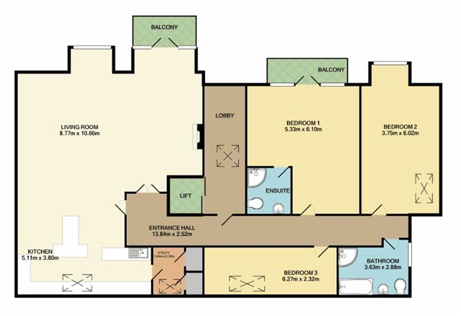 Penthouse, 71 Woodview, Mount Merrion Avenue, Blackrock, Co. Dublin