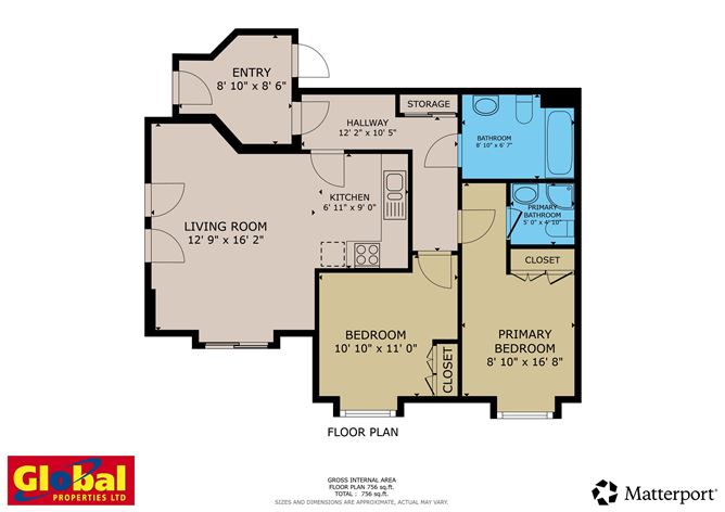 Floor plan — Apartment 12, The Mews, Classes Lake, Ovens, Cork