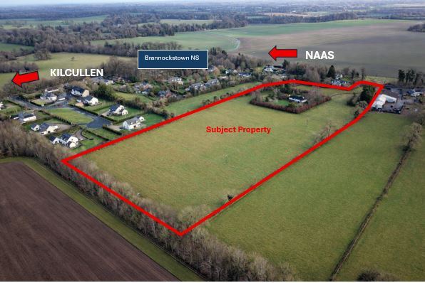 c. 10 Acres Zoned with Detached Bungalow, Brannockstown, Kildare