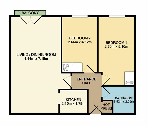 34 Ha'Penny Bridge House, Ormonde Quay Lower, Dublin 1