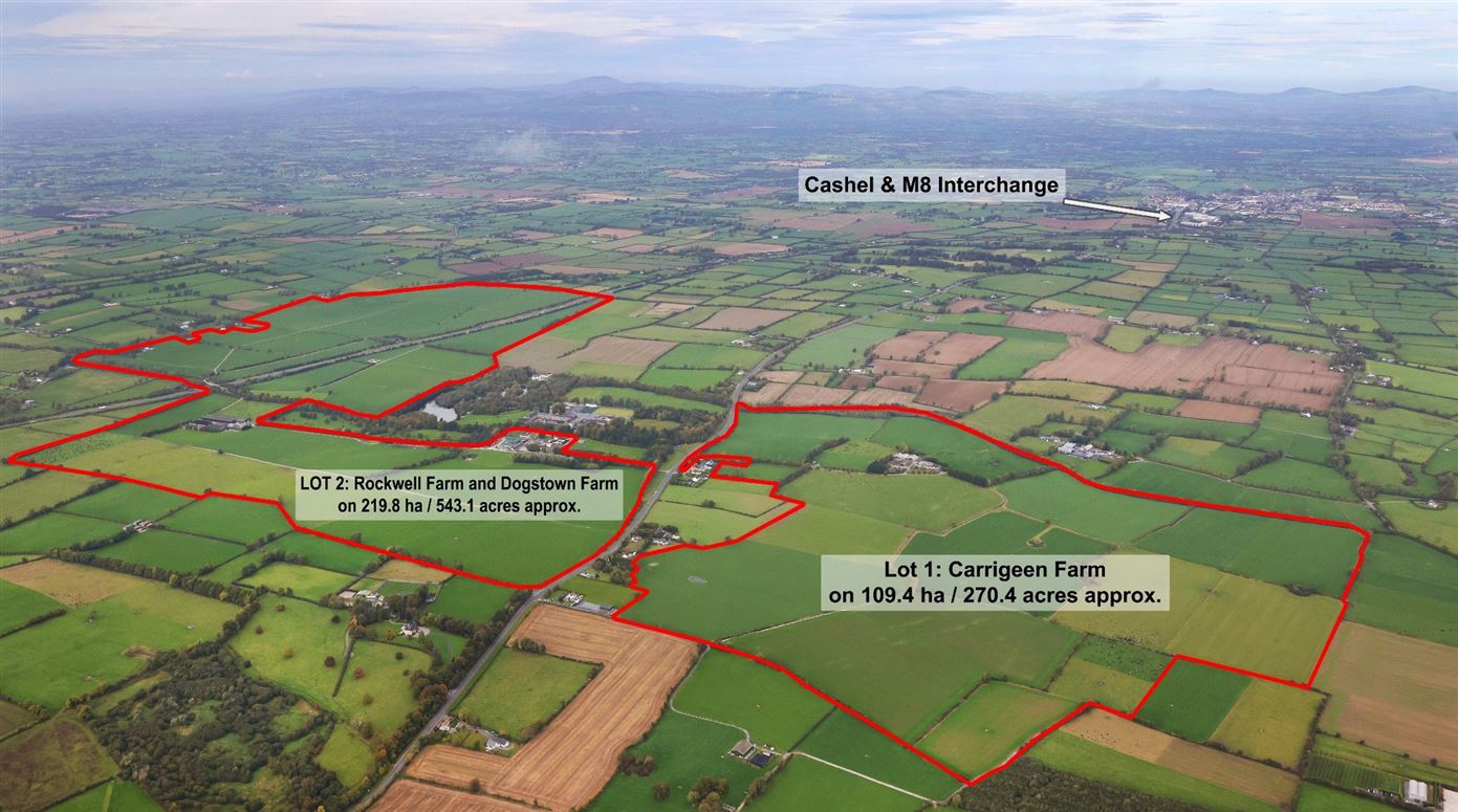 Lot 3 - Rockwell Farm (The Entire), Approx. 329.2 Ha (813.5 Acres), Cashel, County Tipperary