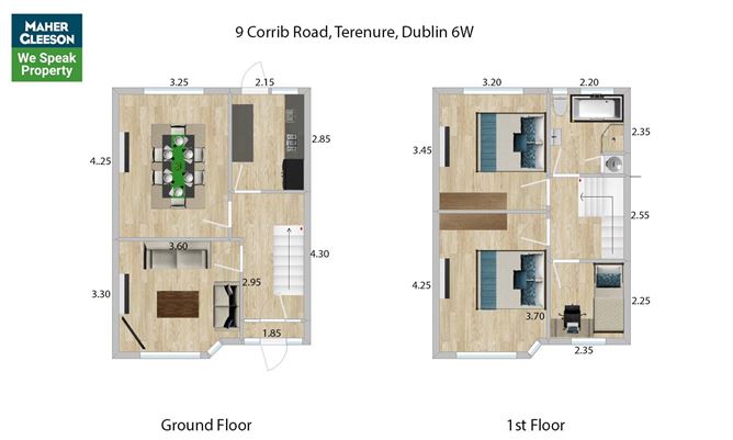Floor plan — 9 Corrib Rd, Terenure, Dublin 6W