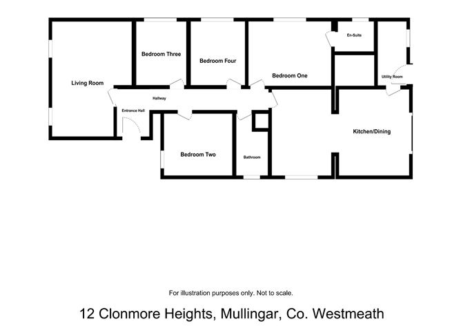 Floor plan — 12 Clonmore Heights, Mullingar, Co. Westmeath