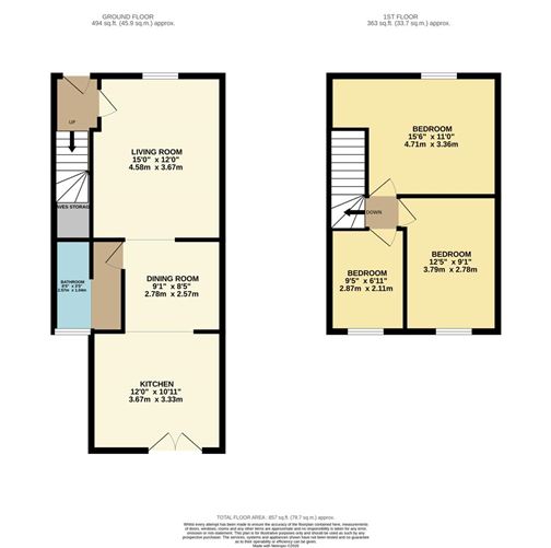 Floor plan — 76 Kickham Road, Inchicore, Co. Dublin, Dublin 8