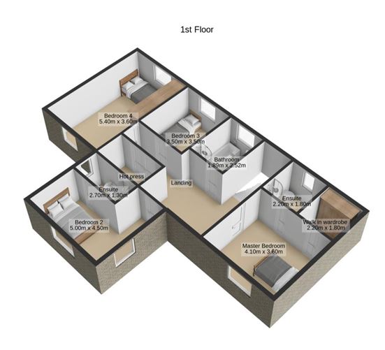 Floor plan — 4 Meadow Fields, Rylane, Cork