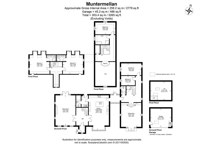 Floor plan — Muntermellan, Dunfanaghy, Co. Donegal