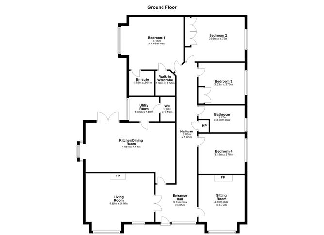 Floor plan — 23 Seapoint, Wicklow Town, Co. Wicklow
