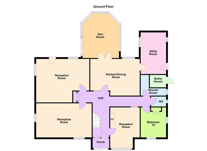 Floor plan — Teach Muire, Leslie Avenue, Dalkey, Co. Dublin