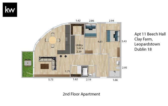 Apartment 11, Beech Hall, Clay Farm, Leopardstown, Dublin 18