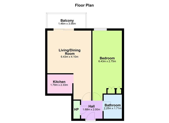 Floor plan — 36 The Anchorage, Clarence Street, Dun Laoghaire, Co. Dublin