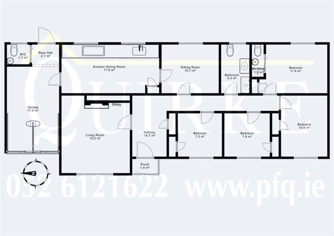 Floor plan — Ballyvaughan, Powerstown, Clonmel, County Tipperary