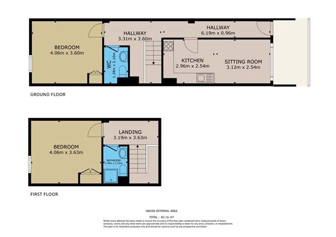 Floor plan — Apartment 7, Rosscarbery Bay Apartments, Owenahincha, Co. Cork