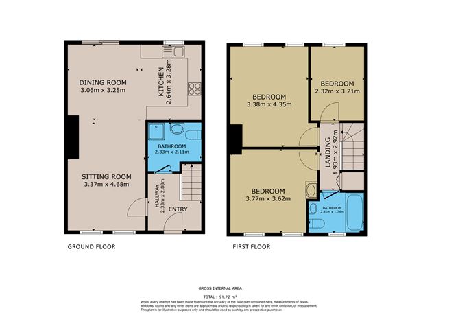 Floor plan — 26 Molaga Street, Clonakilty, Co. Cork