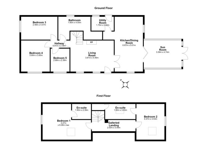 Floor plan — Bramble Cottage, Drumdangan, Glenealy, Co. Wicklow