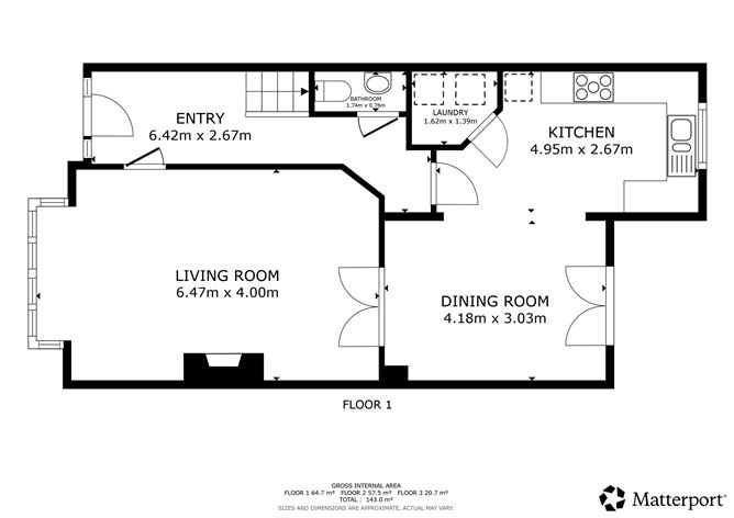 Floor plan — 22 Beverton Lawns , Donabate, County Dublin