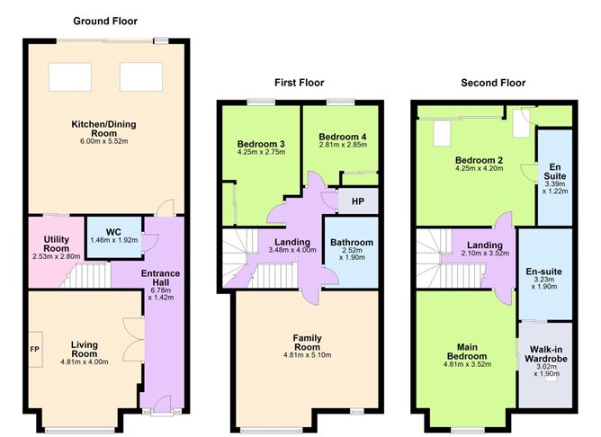 Floor plan — 18 Dalkey Manor, Dalkey, Co. Dublin