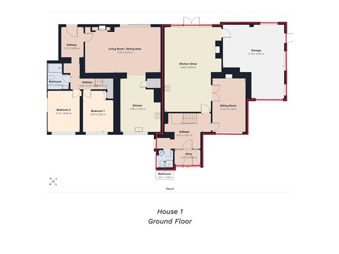 Floor plan — Ardmona, Hacketstown Upper, Hacketstown, Co. Carlow