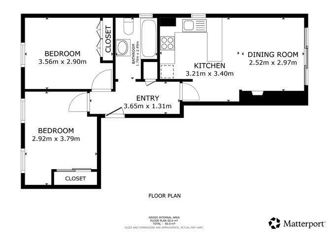 Floor plan — 7 Bayview Court, 2 Tivoli Terrace South, Dun Laoghaire, Co. Dublin