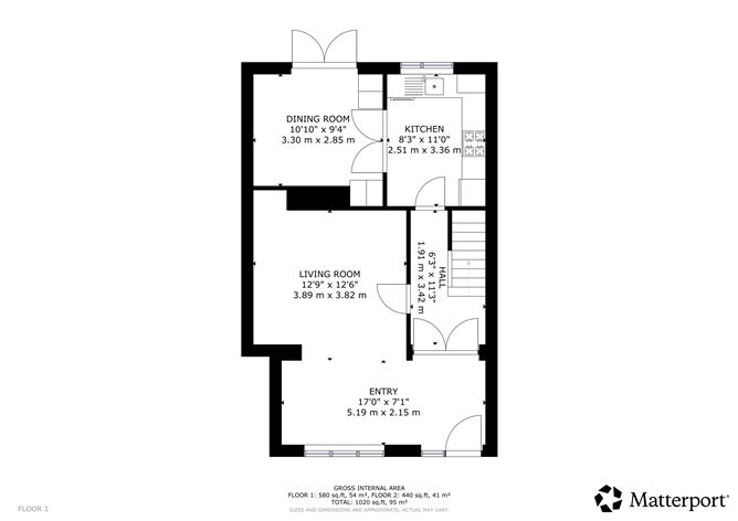 Floor plan — 54 Kilbarron Road, Coolock,   Dublin 5