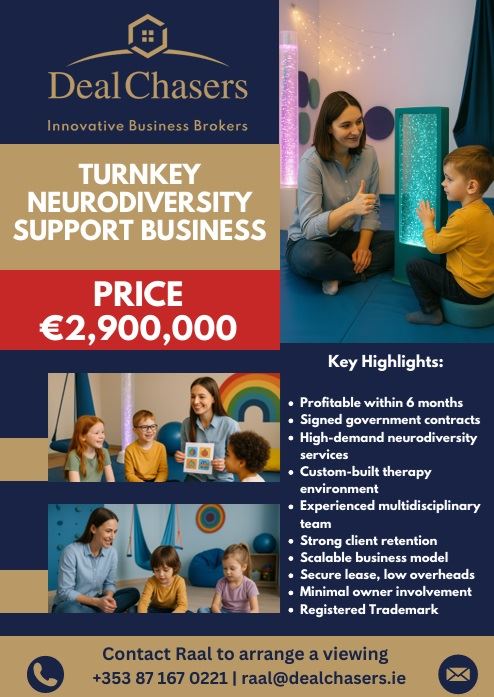 Turnkey Neurodiversity Support Business Dublin for sale, IFSC, Dublin 1