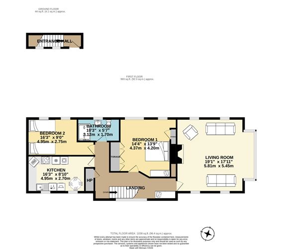 Floor plan — Apt 2 Harbour View, Pier Road, Kinsale, County Cork