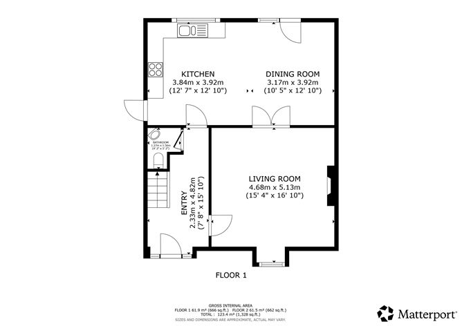 Floor plan — 35 Woodgate Heights, Dunleer, Louth