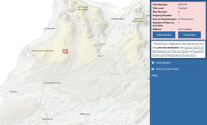 92.88 Acres, Lismorahaun, Lisdoonvarna, Co. Clare
