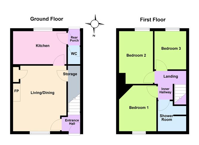 Floor plan — 46 Pearse Park, Drogheda, Louth