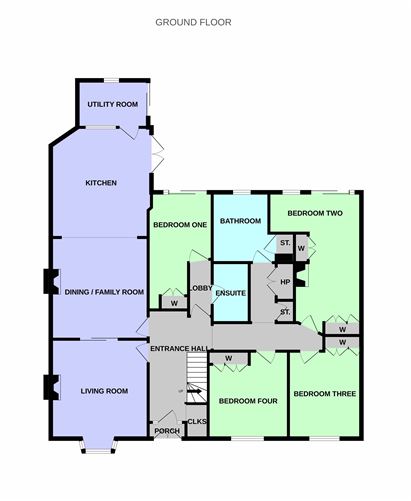 Floor plan — 76 Woodlawn Park, Churchtown, Dublin 14
