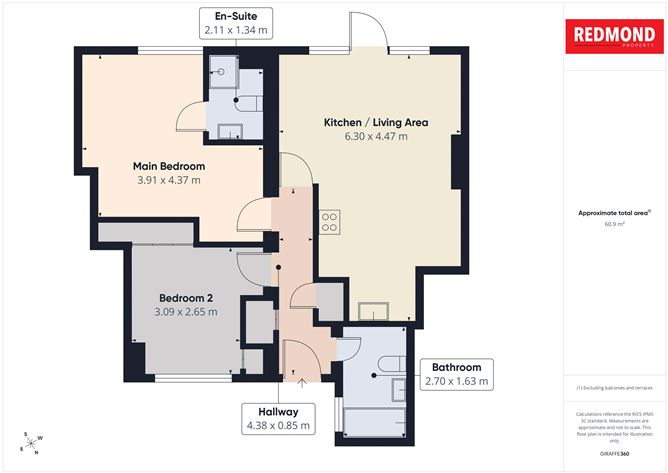 Floor plan — 3 Carnegie Avenue, North Street, Swords, County Dublin