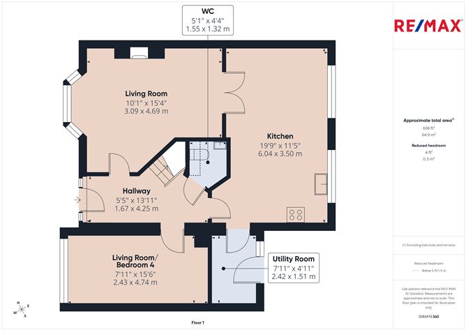 Floor plan — 6 The Drive, Collins Avenue, Dunmore Road, Waterford City, Waterford