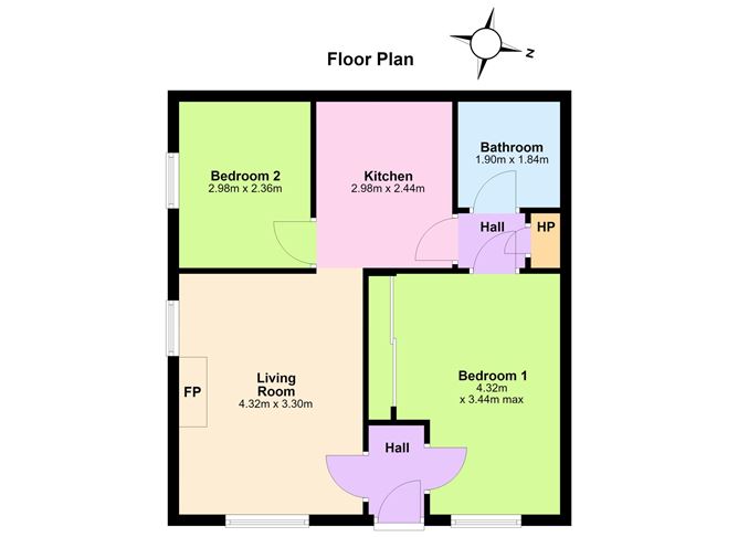 Floor plan — Apt 1, 30 Kenilworth Square West, Rathgar, Dublin 6