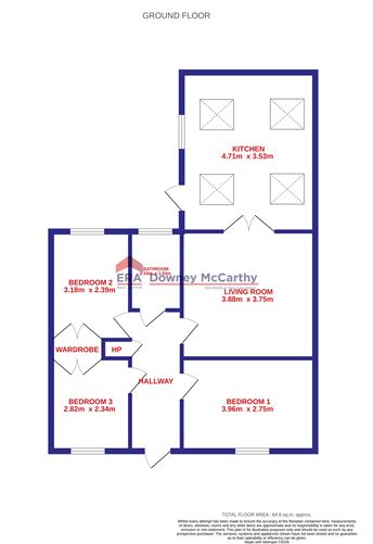 Floor plan — 45 Upper Fairhill, Cork