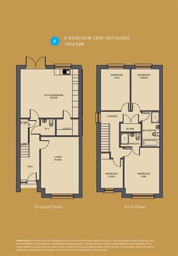 4-Bed Semi Type B (138.4 Sq M), Shanrath, Athy, Co. Kildare
