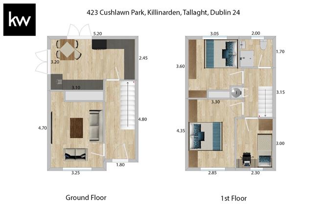 Floor plan — 423 Cushlawn Park, Tallaght, Dublin 24