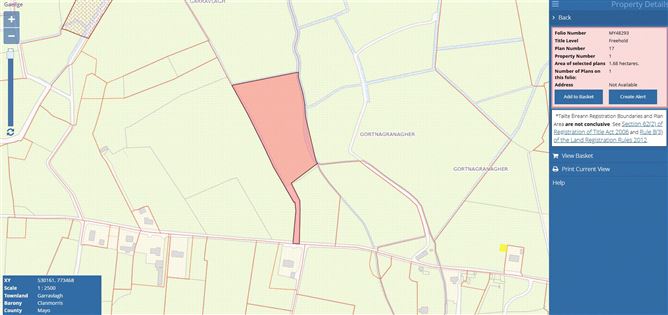 Circa 4.15 Acres of Land at Gorlough, Claremorris, Mayo