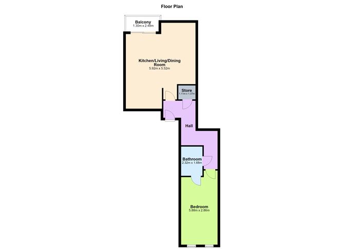 Floor plan — 181 Ivy Exchange, Dublin 1