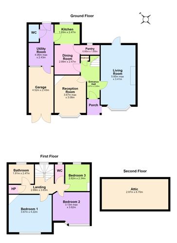 Floor plan — 53 The Rise, Glasnevin, Dublin 9