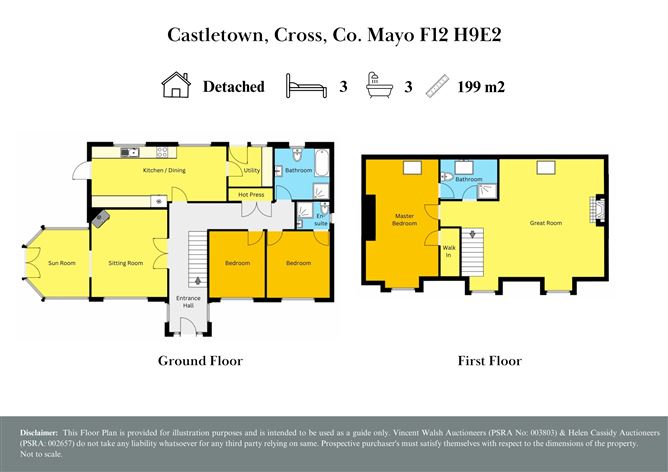 Floor plan — Castletown, Cross, Claremorris, Mayo
