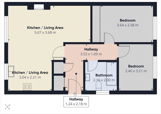 Floor plan — 14 The Courtyard, Collegewood Manor, Clane, Co. Kildare