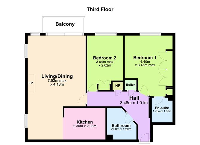 Floor plan — 14 Granite Court, Stepaside Park, Stepaside, Dublin 18