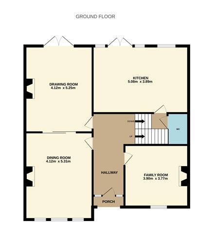 Floor plan — 14 Healthfield Road, Terenure, Dublin 6