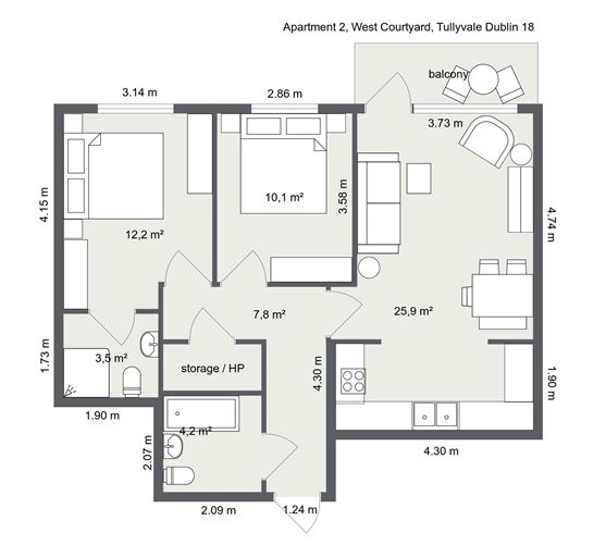2 West Courtyard, Tullyvale, Cherrywood, Dublin 18