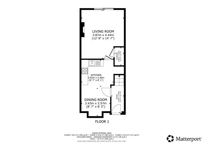 Floor plan — 36 Moylaragh walk, Balbriggan, Dublin