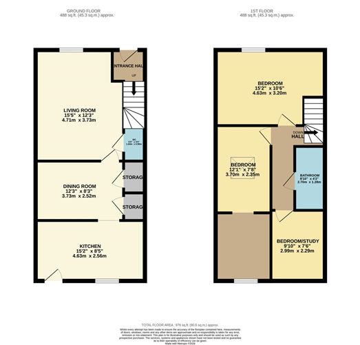 Floor plan — 104 Kickham Road, Dublin 8, Co. Dublin