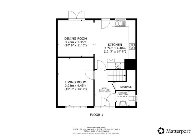 Floor plan — 1 Village Green, Stamullen, Meath