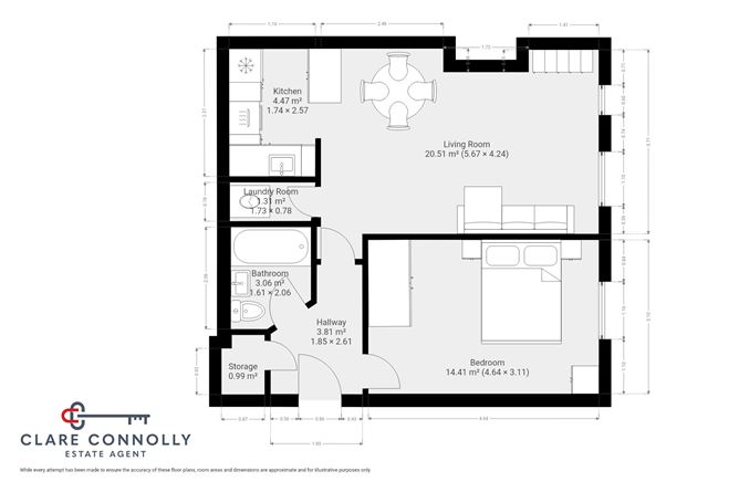 Floor plan — 157 The Sweepstakes, Ballsbridge Park, Merrion Road, Ballsbridge, Dublin 4