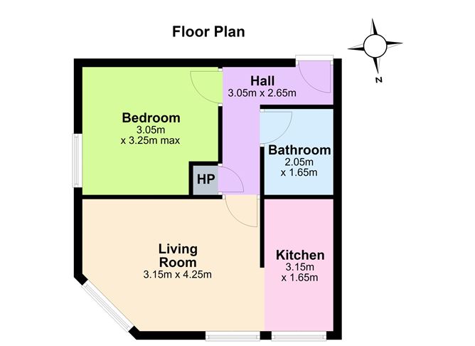 Floor plan — 29 College Court, Bride Street, Dublin 8