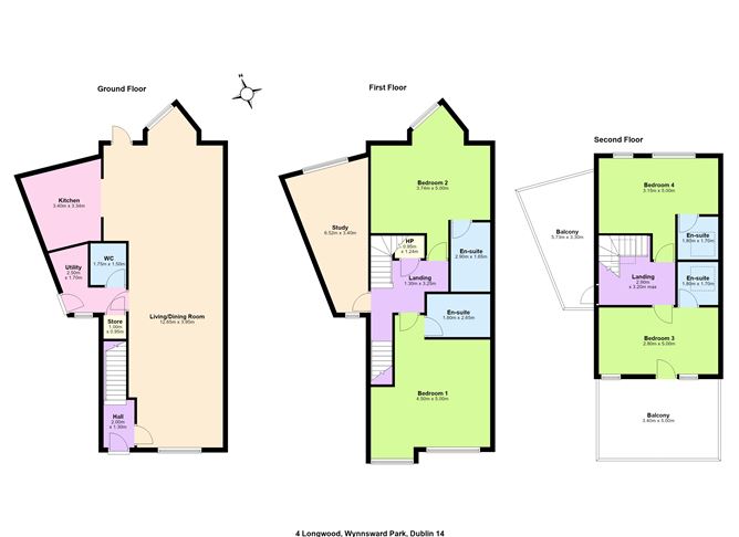 Floor plan — 4 Longwood, Wynnsward Park, Clonskeagh, Dublin